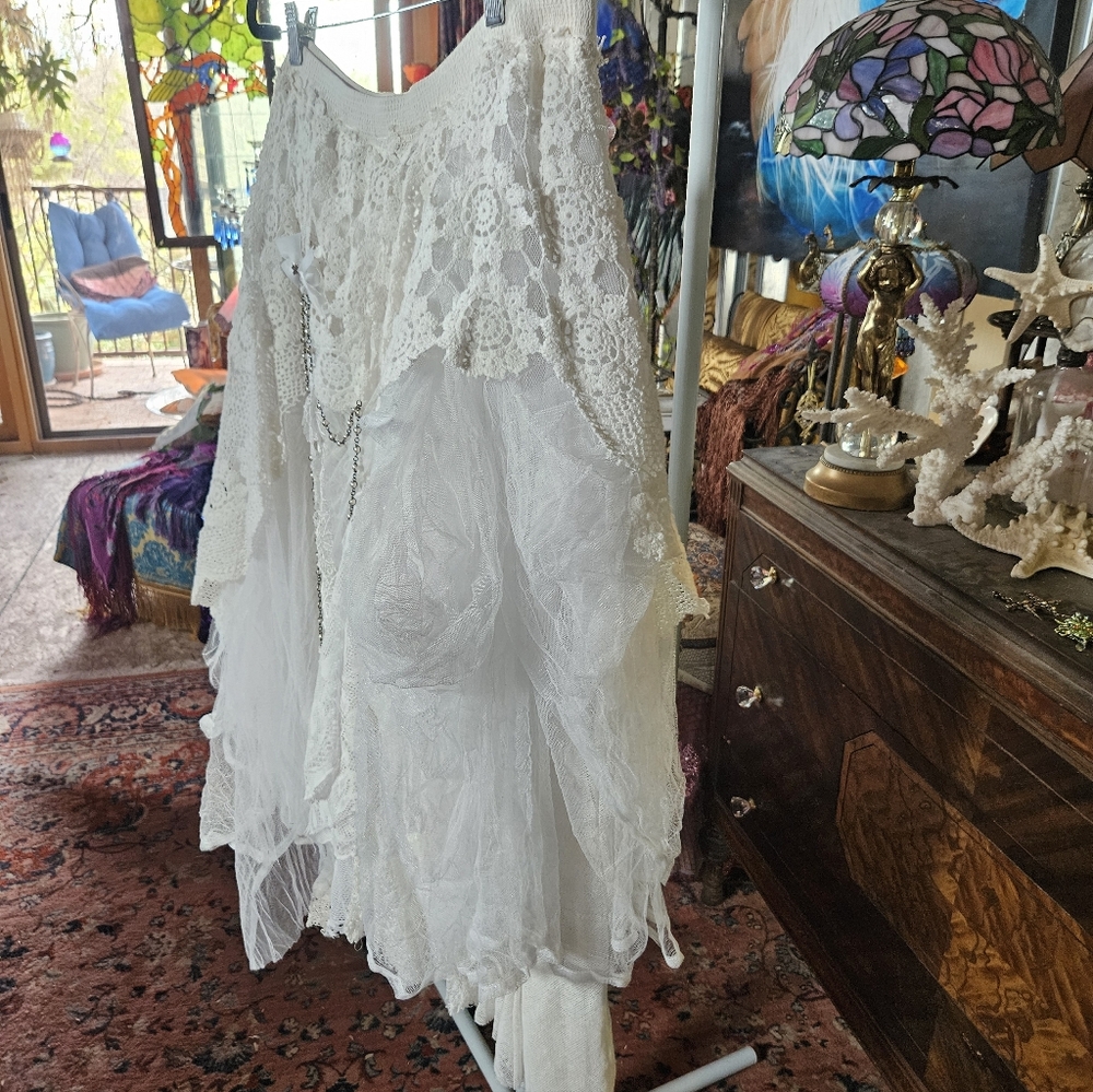 OOAK NWOT CUSTON LACE SKIRT - Picture 11 of 16